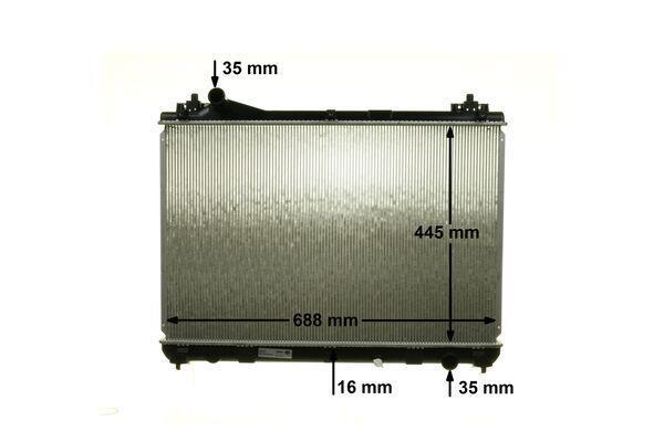 Radiateur moteur (Radiateur de refroidissement) MAHLE Aftermarket CR 1873 000S