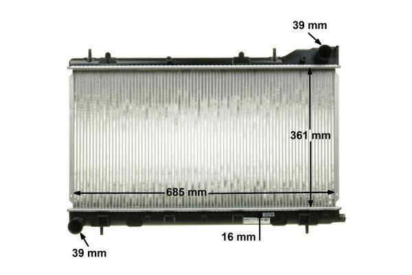 Radiateur moteur (Radiateur de refroidissement) MAHLE Aftermarket CR 1875 000S