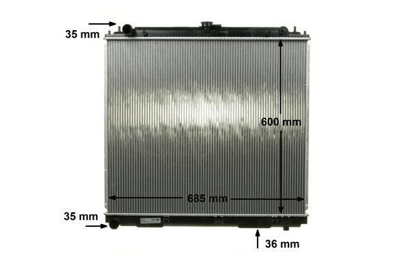 Radiateur moteur (Radiateur de refroidissement) MAHLE Aftermarket CR 1878 000S