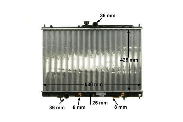 Radiateur moteur (Radiateur de refroidissement) MAHLE Aftermarket CR 1881 000S