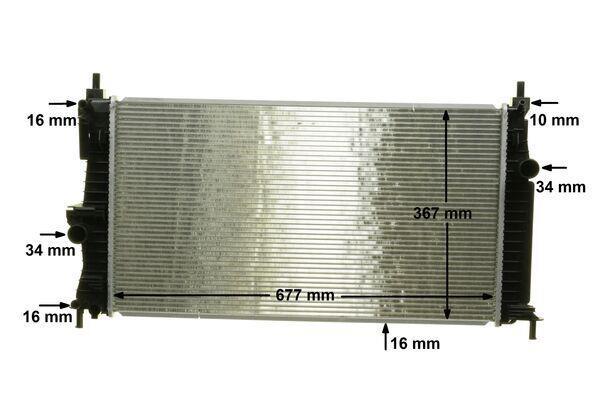 Radiateur moteur (Radiateur de refroidissement) MAHLE Aftermarket CR 1886 000S
