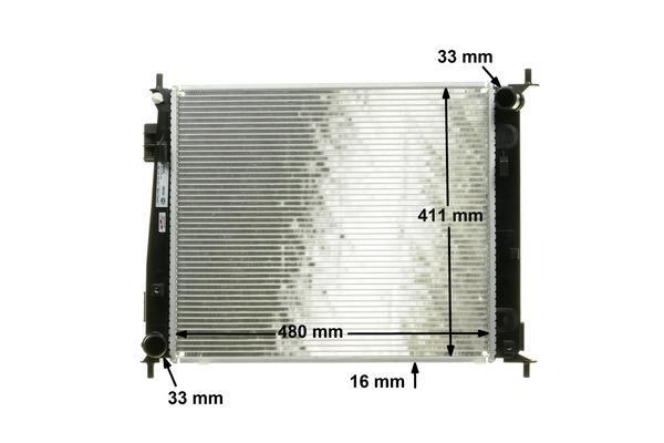 Radiateur moteur (Radiateur de refroidissement) MAHLE Aftermarket CR 1889 000S