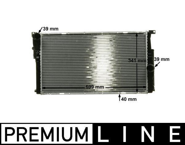 Radiateur moteur (Radiateur de refroidissement) MAHLE Aftermarket ref. CR 1908 000P