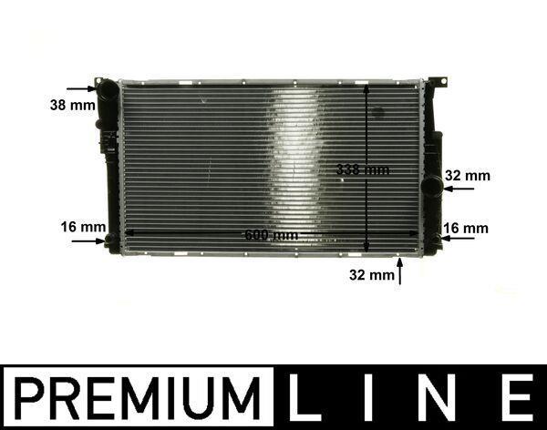 Radiateur moteur (Radiateur de refroidissement) MAHLE Aftermarket CR 1909 000P