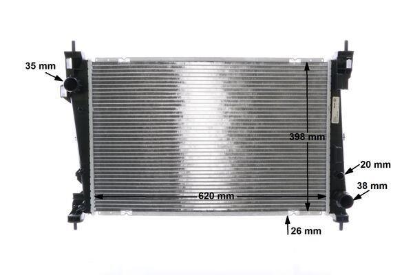 Radiateur moteur (Radiateur de refroidissement) MAHLE Aftermarket CR 1987 000S
