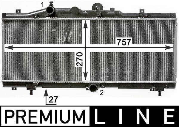 Radiateur moteur (Radiateur de refroidissement) MAHLE Aftermarket CR 1989 000P