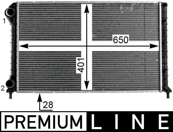 Radiateur moteur (Radiateur de refroidissement) MAHLE Aftermarket CR 1990 000P