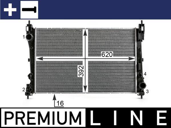 Radiateur moteur (Radiateur de refroidissement) MAHLE Aftermarket CR 1997 000P