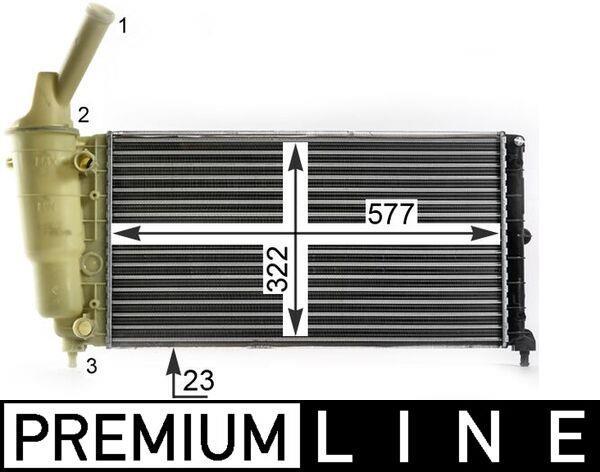Radiateur moteur (Radiateur de refroidissement) MAHLE Aftermarket ref. CR 2007 000P