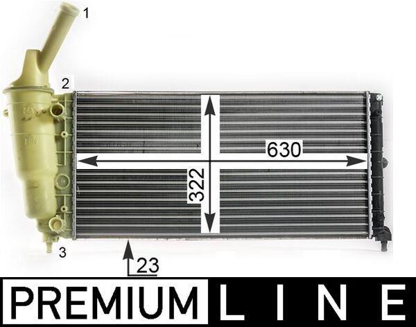 Radiateur moteur (Radiateur de refroidissement) MAHLE Aftermarket ref. CR 2008 000P