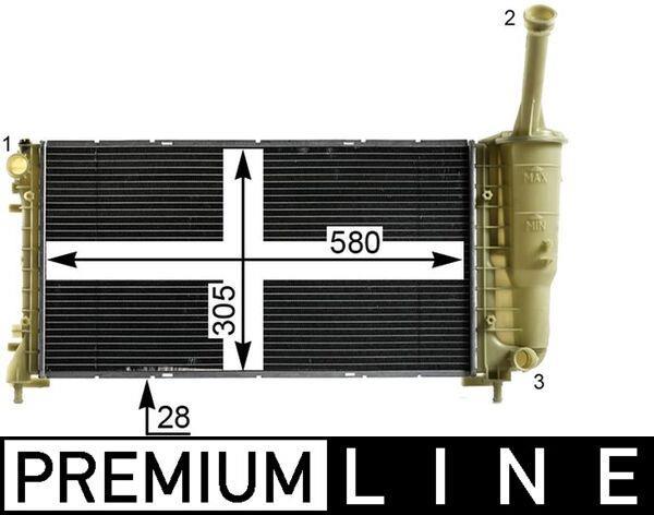 Radiateur moteur (Radiateur de refroidissement) MAHLE Aftermarket CR 2010 000P