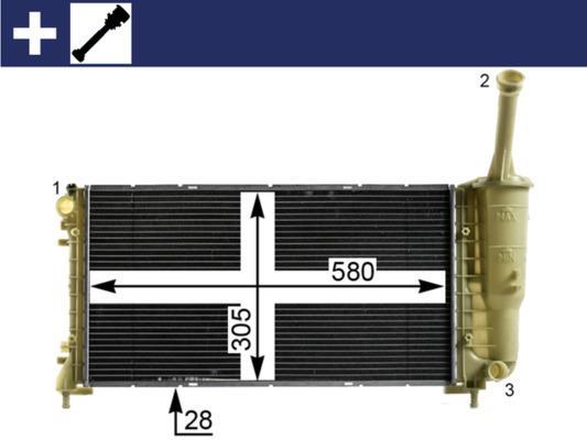 Radiateur moteur (Radiateur de refroidissement) MAHLE Aftermarket CR 2010 000S