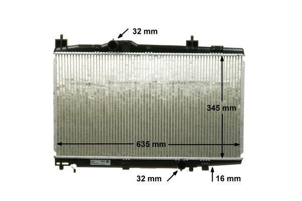Radiateur moteur (Radiateur de refroidissement) MAHLE Aftermarket ref. CR 2017 000P