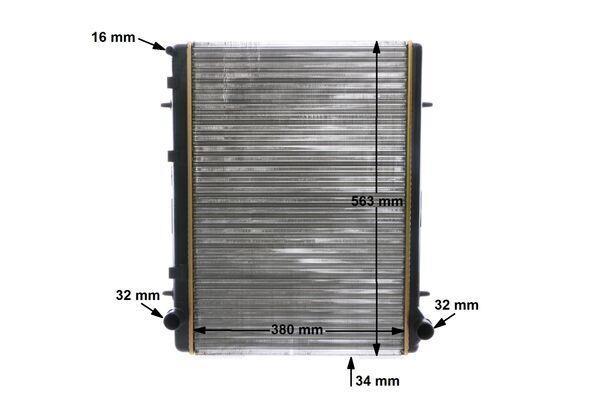 Radiateur moteur (Radiateur de refroidissement) MAHLE Aftermarket CR 2033 000S
