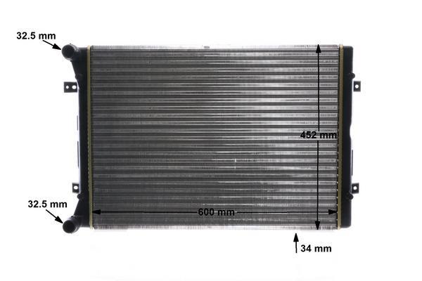 Radiateur moteur (Radiateur de refroidissement) MAHLE Aftermarket CR 2038 000S