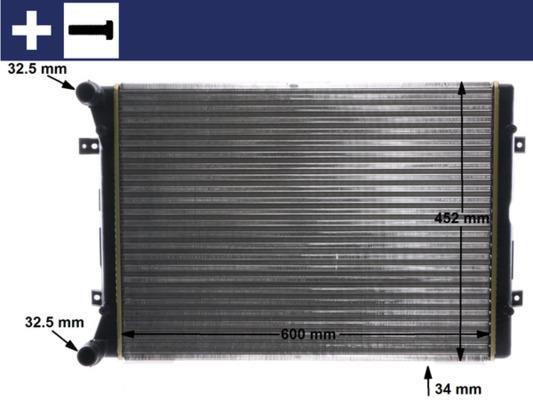 Radiateur moteur (Radiateur de refroidissement) MAHLE Aftermarket CR 2038 000S