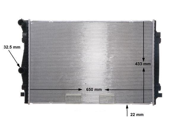 Radiateur moteur (Radiateur de refroidissement) MAHLE Aftermarket CR 2055 000S