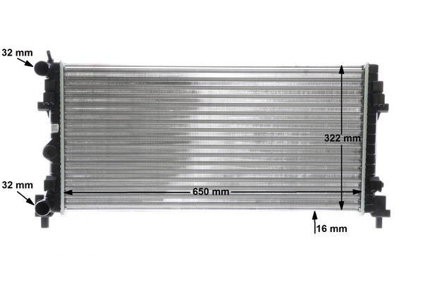 Radiateur moteur (Radiateur de refroidissement) MAHLE Aftermarket CR 2081 000S