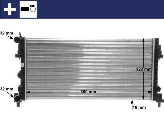 Radiateur moteur (Radiateur de refroidissement) MAHLE Aftermarket CR 2081 000S