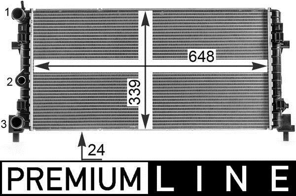 Radiateur moteur (Radiateur de refroidissement) MAHLE Aftermarket CR 2082 000P