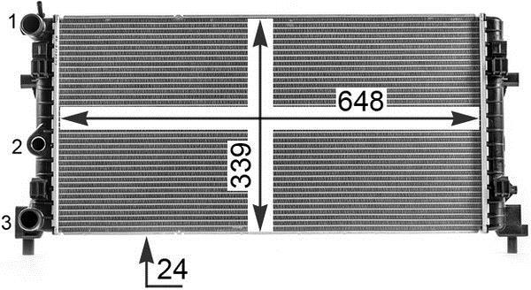 Radiateur moteur (Radiateur de refroidissement) MAHLE Aftermarket CR 2082 000S