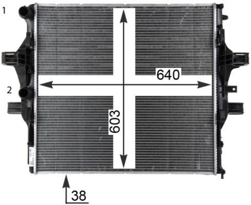 Radiateur moteur (Radiateur de refroidissement) MAHLE Aftermarket CR 2088 000P