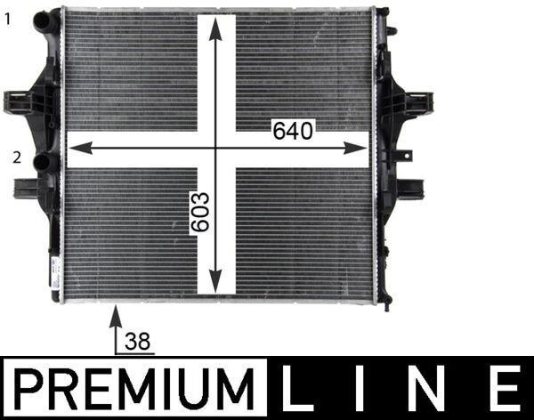 Radiateur moteur (Radiateur de refroidissement) MAHLE Aftermarket CR 2088 000P