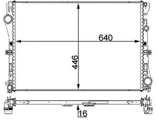 Radiateur moteur (Radiateur de refroidissement) MAHLE Aftermarket CR 2100 000P
