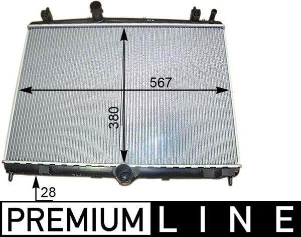 Radiateur moteur (Radiateur de refroidissement) MAHLE Aftermarket CR 2113 000P