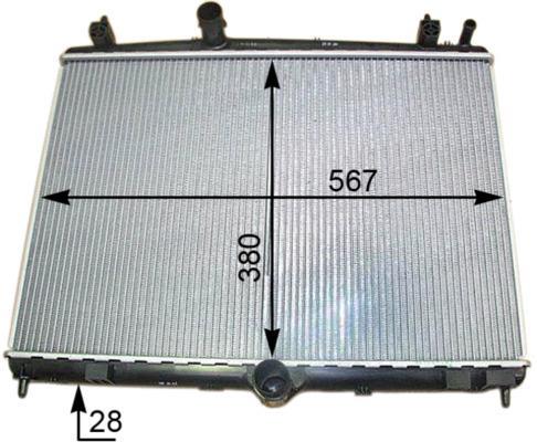 Radiateur moteur (Radiateur de refroidissement) MAHLE Aftermarket CR 2113 000S