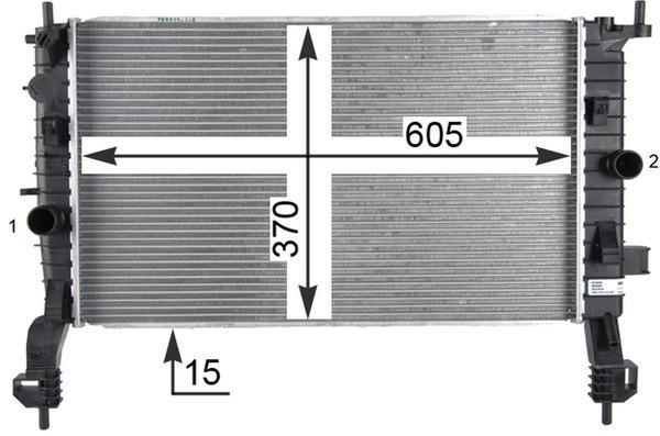 Radiateur moteur (Radiateur de refroidissement) MAHLE Aftermarket CR 2119 000P