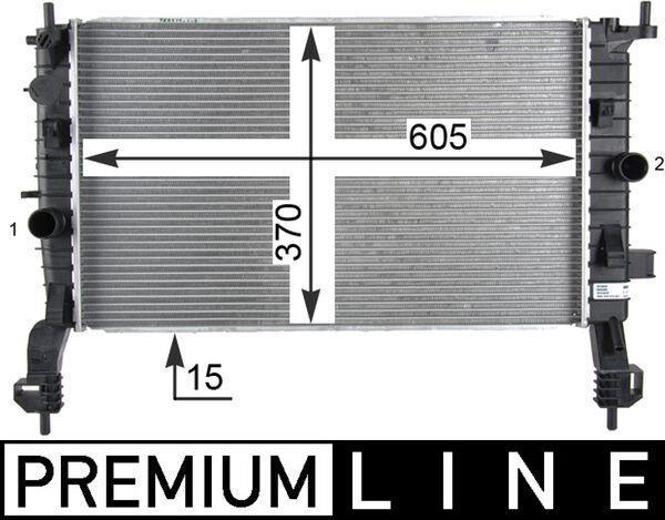Radiateur moteur (Radiateur de refroidissement) MAHLE Aftermarket CR 2119 000P