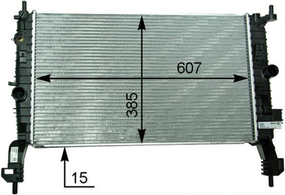 Radiateur moteur (Radiateur de refroidissement) MAHLE Aftermarket CR 2120 000P