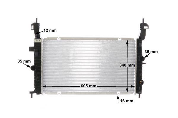 Radiateur moteur (Radiateur de refroidissement) MAHLE Aftermarket CR 2120 000S