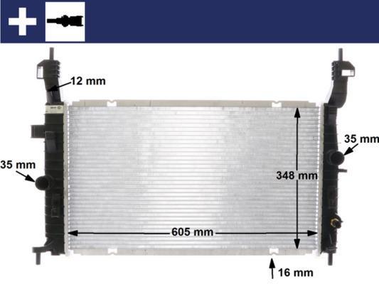 Radiateur moteur (Radiateur de refroidissement) MAHLE Aftermarket CR 2120 000S