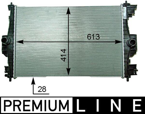 Radiateur moteur (Radiateur de refroidissement) MAHLE Aftermarket ref. CR 2121 000P