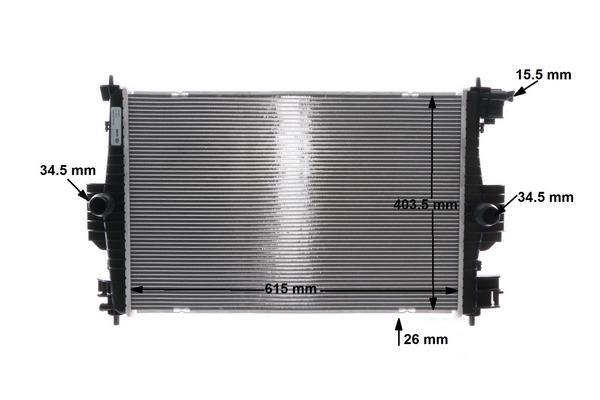 Radiateur moteur (Radiateur de refroidissement) MAHLE Aftermarket CR 2121 000S