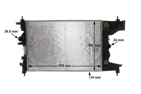 Radiateur moteur (Radiateur de refroidissement) MAHLE Aftermarket CR 2122 000S