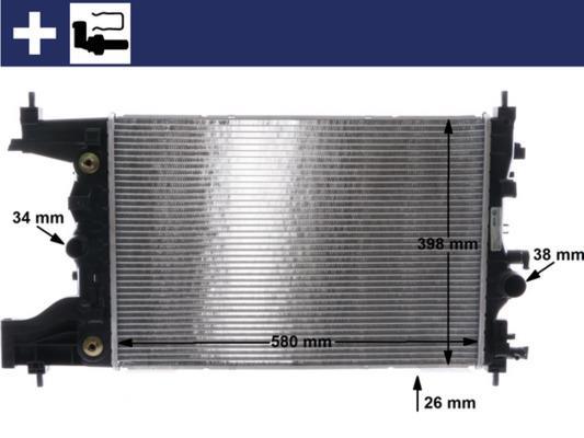 Radiateur moteur (Radiateur de refroidissement) MAHLE Aftermarket CR 2123 000S
