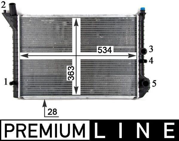 Radiateur moteur (Radiateur de refroidissement) MAHLE Aftermarket CR 212 000P