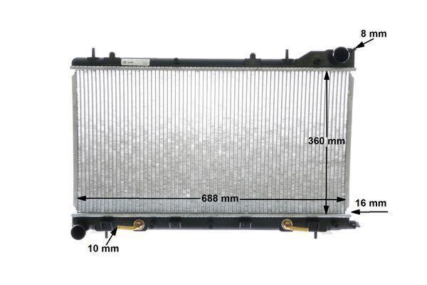 Radiateur moteur (Radiateur de refroidissement) MAHLE Aftermarket CR 2165 000S