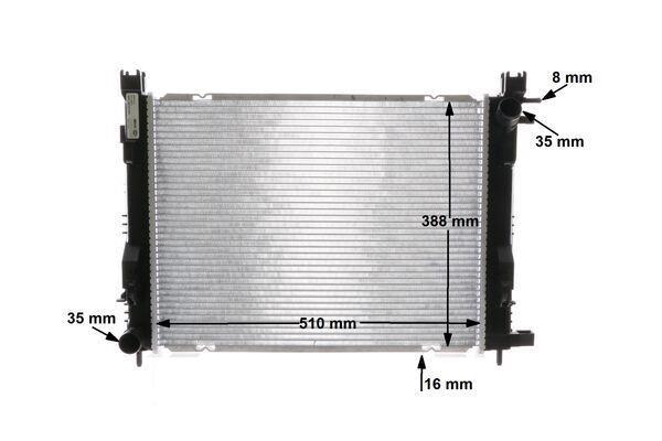 Radiateur moteur (Radiateur de refroidissement) MAHLE Aftermarket CR 2166 000S