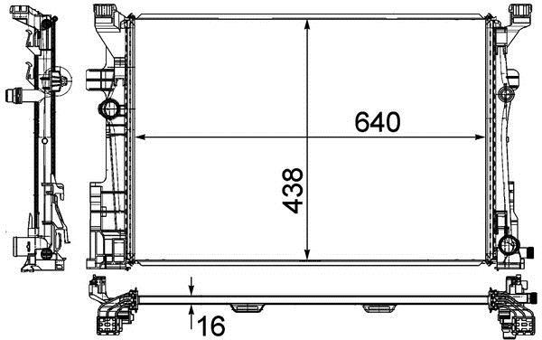 Radiateur moteur (Radiateur de refroidissement) MAHLE Aftermarket CR 2169 000P