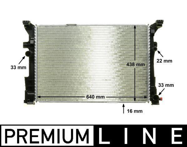 Radiateur moteur (Radiateur de refroidissement) MAHLE Aftermarket CR 2169 000P