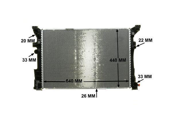 Radiateur moteur (Radiateur de refroidissement) MAHLE Aftermarket CR 2170 000P