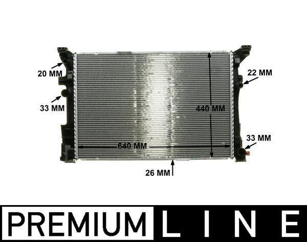 Radiateur moteur (Radiateur de refroidissement) MAHLE Aftermarket CR 2170 000P