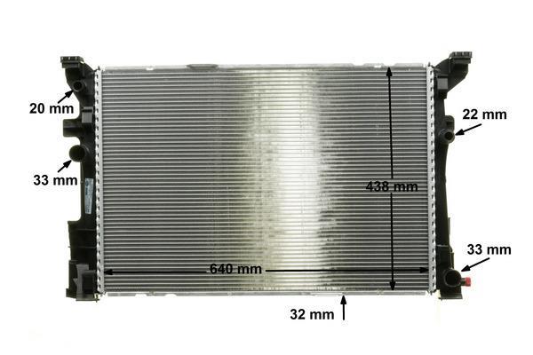 Radiateur moteur (Radiateur de refroidissement) MAHLE Aftermarket CR 2171 000P