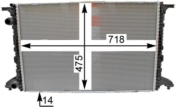 Radiateur moteur (Radiateur de refroidissement) MAHLE Aftermarket CR 2176 000P