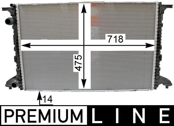 Radiateur moteur (Radiateur de refroidissement) MAHLE Aftermarket CR 2176 000P