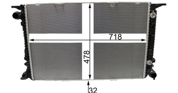 Radiateur moteur (Radiateur de refroidissement) MAHLE Aftermarket ref. CR 2178 000P